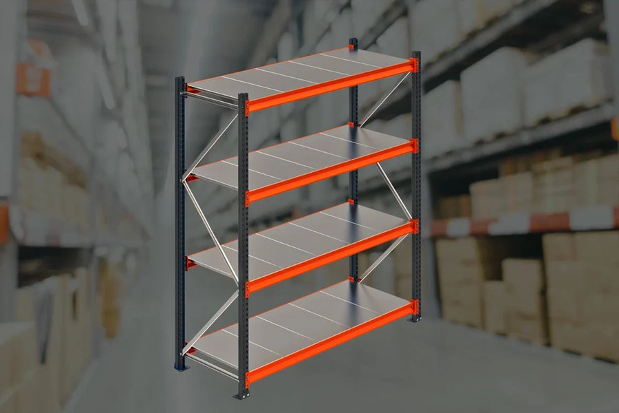 Raft de Depozitare Polirack™ – 350 cm înălțime, 80 cm adâncime, 200–350 kg/nivel – imagine 8