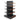 Raft magazin de mijloc gri-antracit, inaltime 180 cm, Baza 50 cm + 8 polite de 40 cm